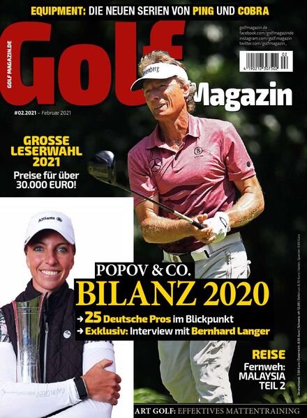 Golf Magazin – Februar 2021 Cover