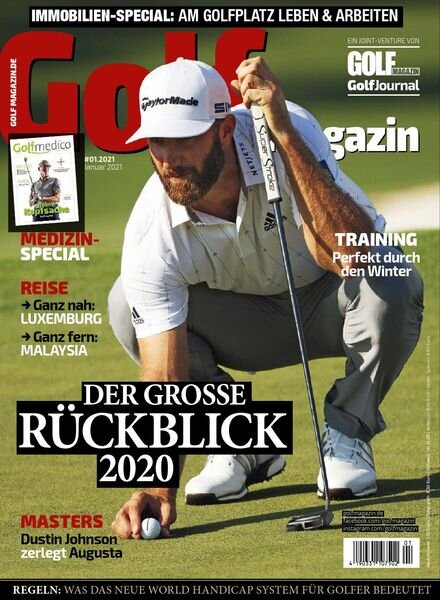 Golf Magazin – Januar 2021 Cover