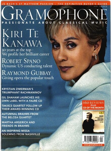 Gramophone – April 2004 Cover
