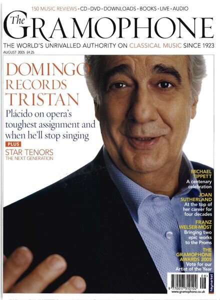 Gramophone – August 2005 Cover