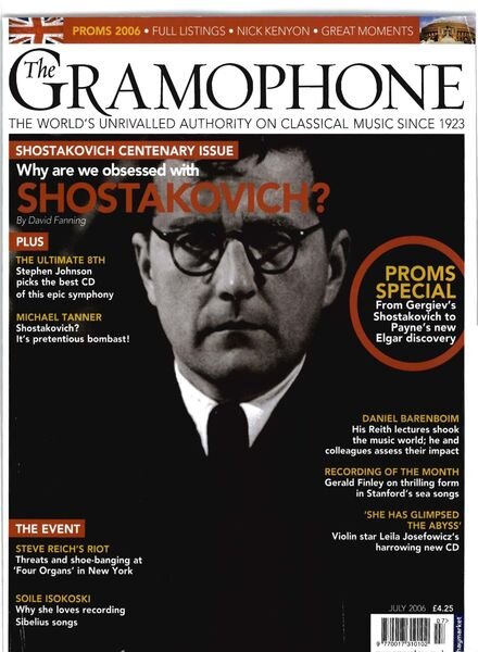 Gramophone – July 2006 Cover
