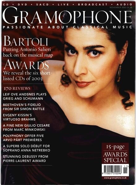 Gramophone – November 2003 Cover
