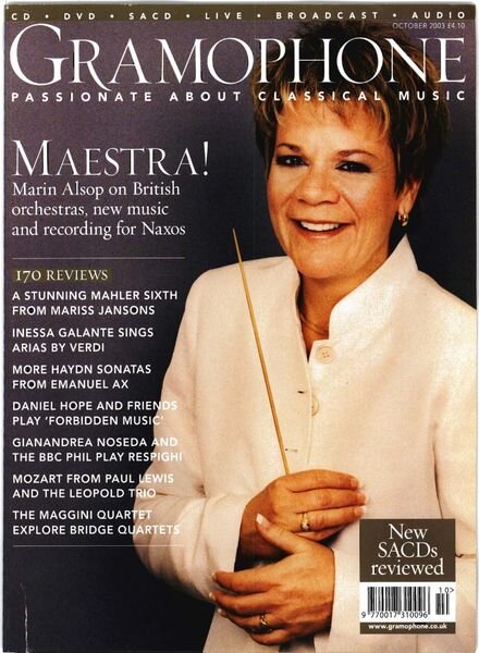 Gramophone – October 2003 Cover
