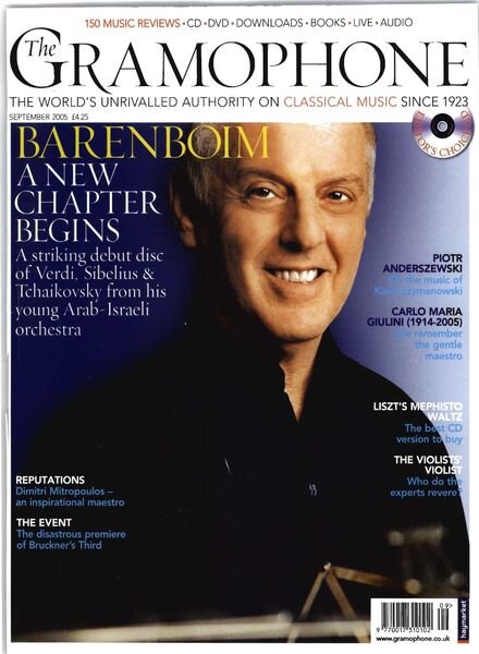 Gramophone – September 2005 Cover