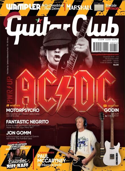 Guitar Club Magazine – dicembre 2020 Cover
