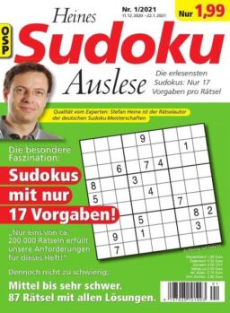 Heines Sudoku Auslese – Nr.1 2021