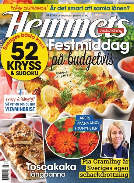 Hemmets Veckotidning – 26 januari 2021 Cover