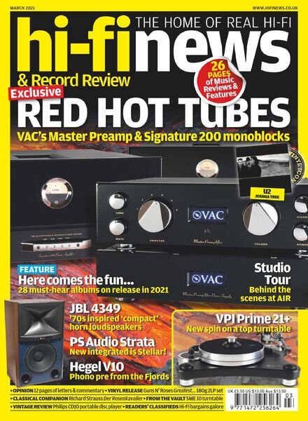 Hi-Fi News – March 2021 Cover