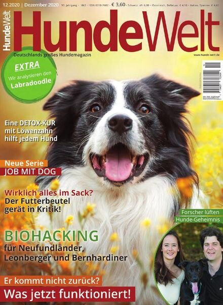 HundeWelt – Dezember 2020 Cover