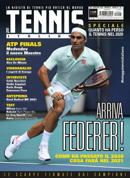 Il Tennis Italiano – Gennaio 2021 Cover