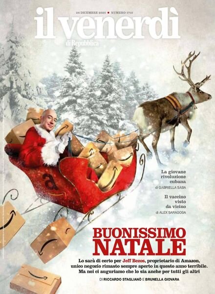 Il Venerdi di Repubblica – 24 Dicembre 2020 Cover