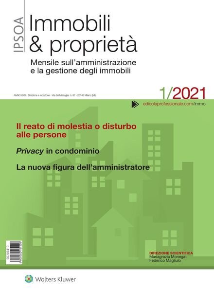 Immobili & proprieta – Gennaio 2021 Cover