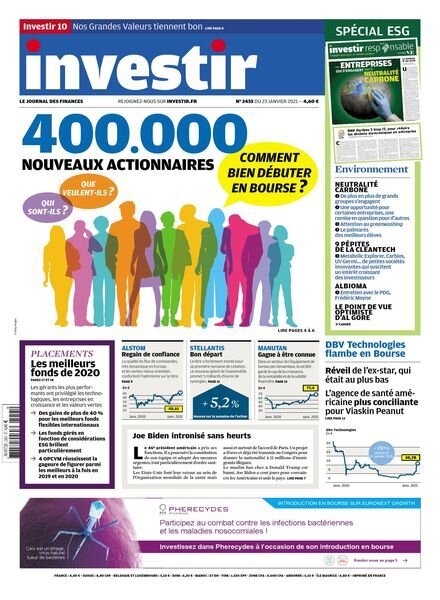 Investir – 23 Janvier 2021 Cover