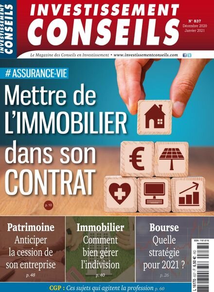 Investissement Conseils – Decembre 2020 – Janvier 2021 Cover
