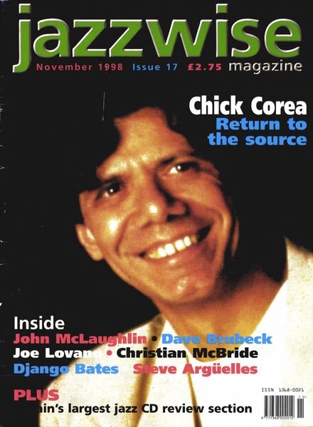 Jazzwise Magazine – November 1998 Cover