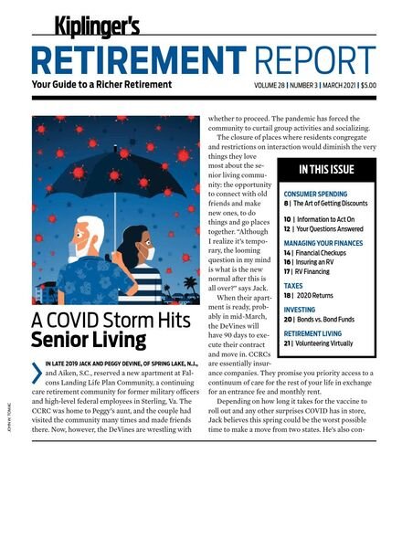 Kiplinger’s Retirement Report – March 2021 Cover