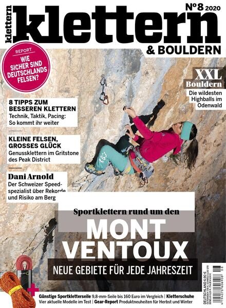 Klettern Magazin – August 2020 Cover