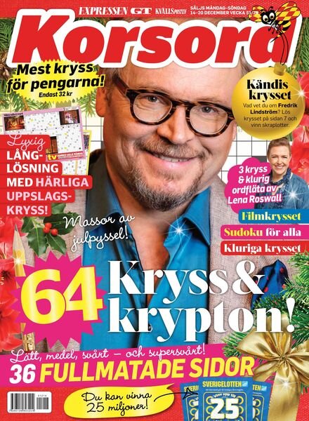 Korsord – 14 december 2020 Cover
