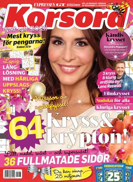 Korsord – 28 december 2020 Cover