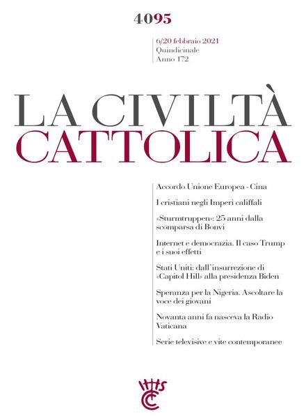 La Civilta Cattolica – 6 Febbraio 2021 Cover