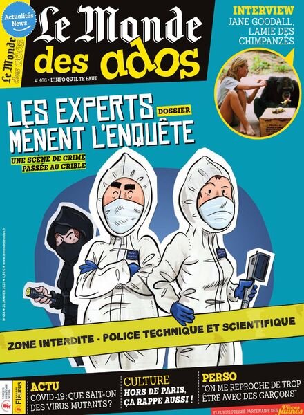 Le Monde des Ados – 20 Janvier 2021 Cover