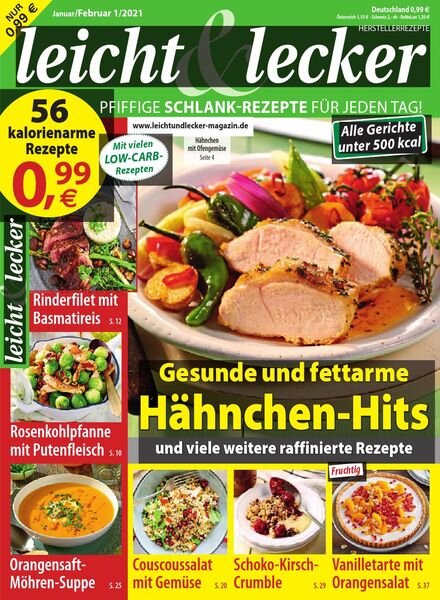 Leicht & Lecker – Januar-Februar 2021 Cover
