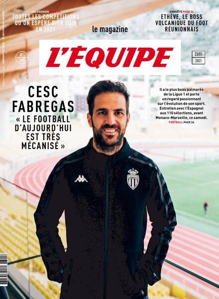 L’Equipe Magazine – 23 Janvier 2021 Cover