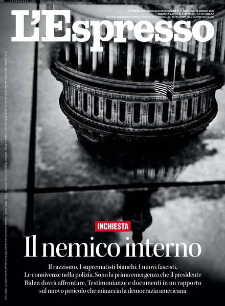 l’Espresso – 24 Gennaio 2021 Cover