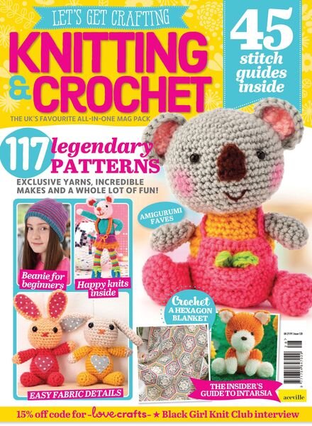 Let’s Get Crafting Knitting & Crochet – March 2021 Cover