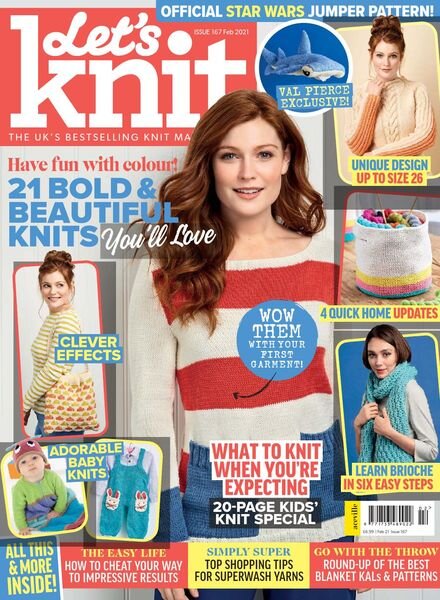 Let’s Knit – February 2021 Cover
