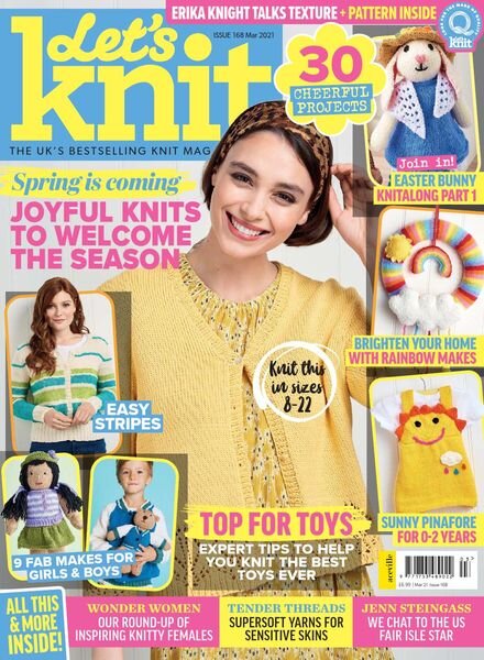 Let’s Knit – Issue 168 – March 2021 Cover