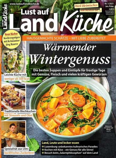 Lust auf LandKuche – Januar-Februar 2021 Cover