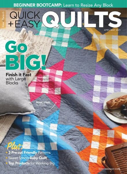 McCall’s Quick Quilts – April 2021 Cover