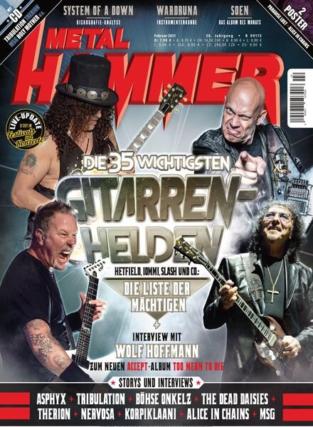 Metal Hammer – DE – 13 Januar 2021 Cover