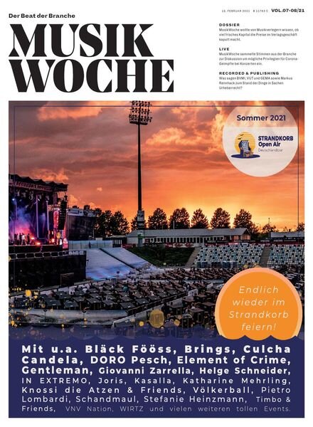 MusikWoche – 15 Februar 2021 Cover