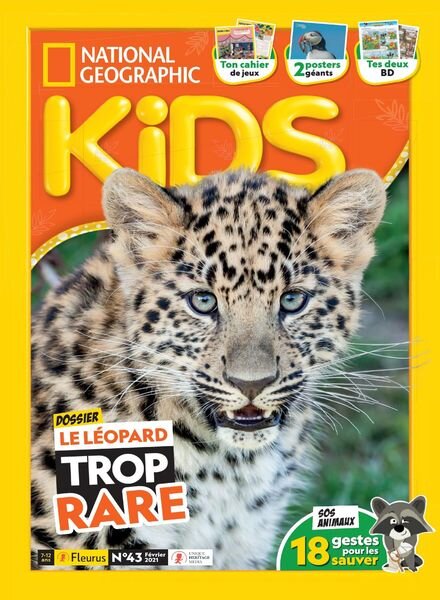National Geographic Kids France – Fevrier 2021 Cover