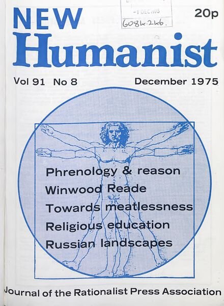 New Humanist – December 1975 Cover