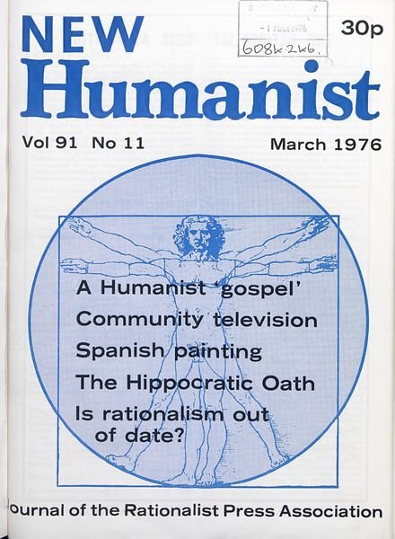 New Humanist – March 1976 Cover