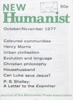 New Humanist – October-November 1977