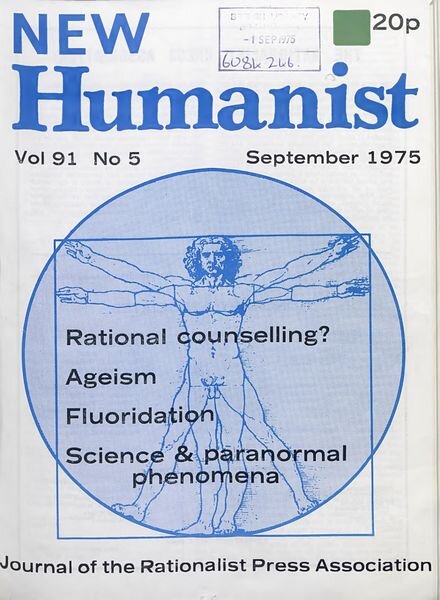 New Humanist – September 1975 Cover