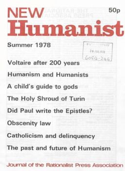 New Humanist – Summer 1978
