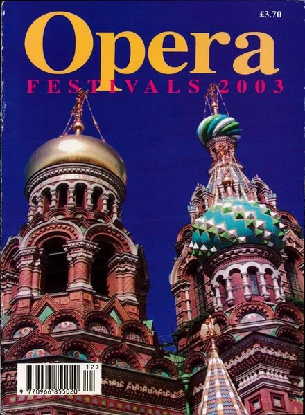 Opera – Annual Festival – 2003 Cover