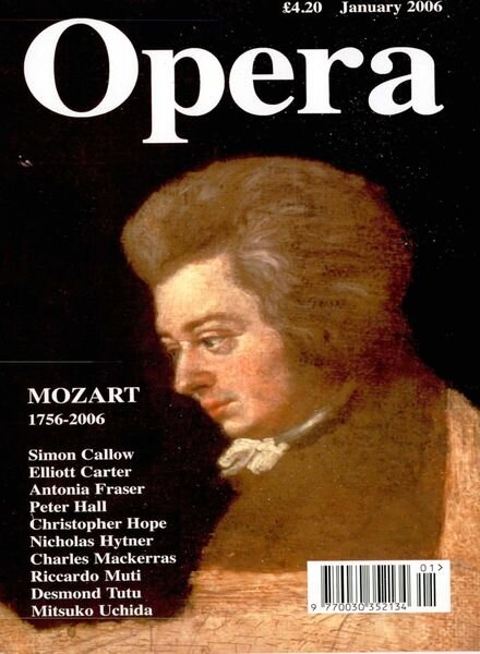 Opera – January 2006 Cover