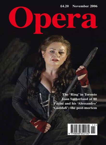 Opera – November 2006 Cover