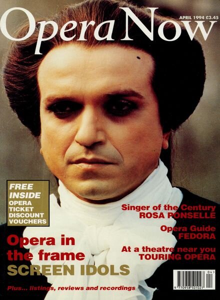 Opera Now – April 1994 Cover