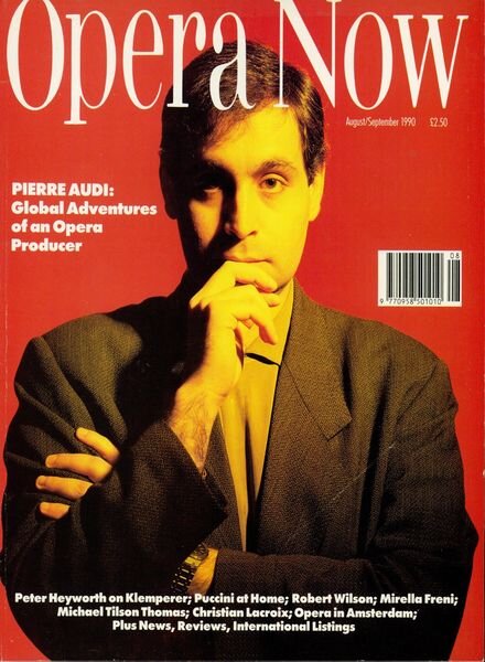 Opera Now – August-September 1990 Cover