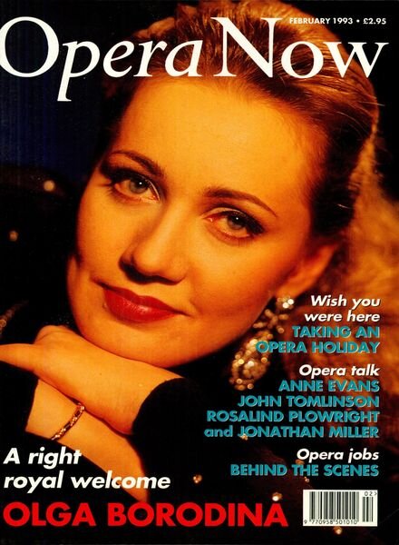 Opera Now – February 1993 Cover