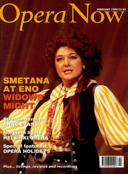 Opera Now – February 1994 Cover