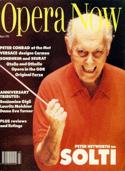 Opera Now – March 1990 Cover
