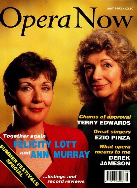 Opera Now – May 1992 Cover